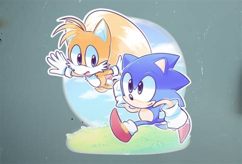 Cute Sonic And Tails Kawaii Chibi Sticker Etsy