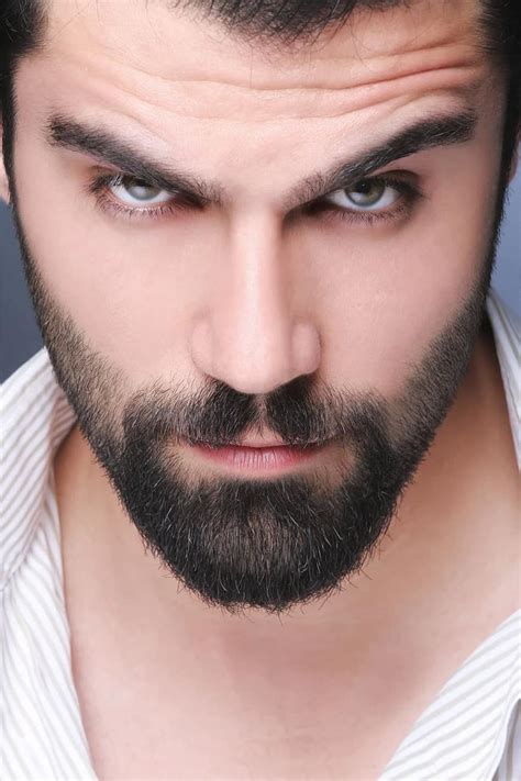 Man Beard Eyes Male Portrait Handsome Face Caucasian Pikist