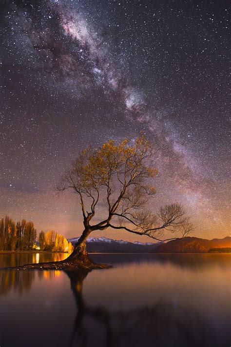 Wanaka Milky Way Over Lake Wanaka New Zealand Night Sky Photography