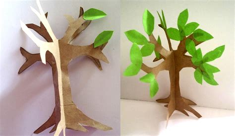 How To Make An Easy Paper Craft Tree Imagine Forest