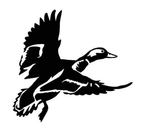 Duck Decal In 2021 Hunting Decal Duck Silhouette Silhouette Stencil