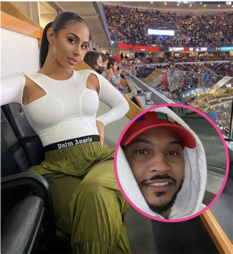 Carmelo Anthony S Alleged Baby Mama Daughter Attend One Of His Games