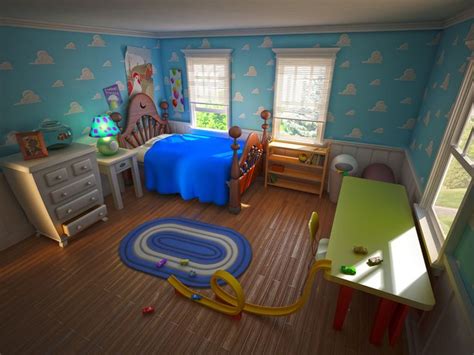 Pixar Room 3ds Max Vray Render Of The Room From Toy Story With