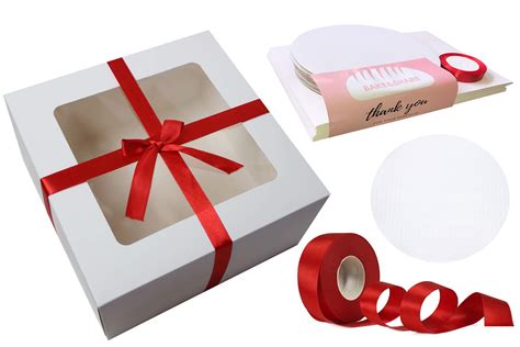 Buy 10 Pack Cake Boxes 10 X 10 X 5 10 Inch Greaseproof Cake