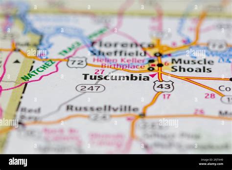 Map Of Tuscumbia Hi Res Stock Photography And Images Alamy