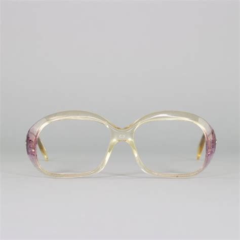 1970s vintage glasses oval 70s eyeglasses clear e… gem