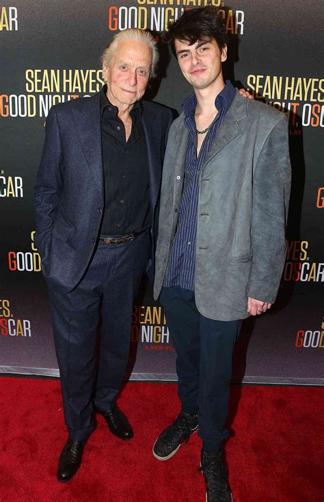 Michael Douglas And Son 22 Enjoy Rare Outing At Broadway Premiere Photo