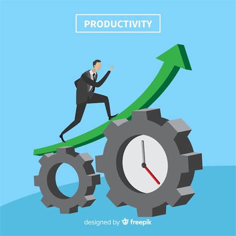 Modern Productivity Concept With Flat Design Free Vector