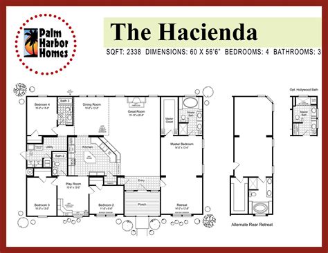 Hacienda Home Floor Plans Floorplansclick
