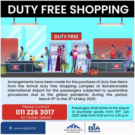 Sri Lanka Launches Special Arrivals Duty Free Programme