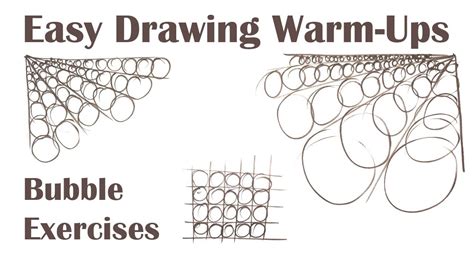 Easy Drawing Warm Ups Bubble Exercises Youtube