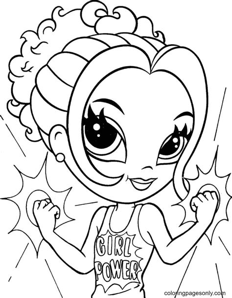 Super Girl Lisa Frank Coloring Pages Imprimible Lisa Frank Coloring