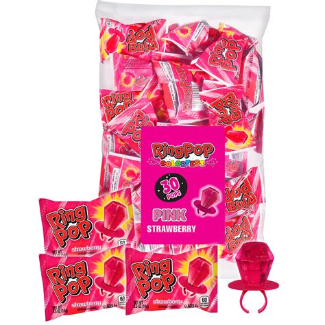 Buy Ring Pop Colorfest Pink Strawberry Lollipops Candy Bulk Party