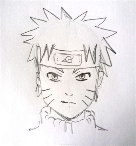 How To Draw Naruto Face Video Step By Step Tutorial