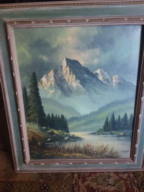 Olshof Oil Painting 1960s Famous Artist Known Collectible Item For