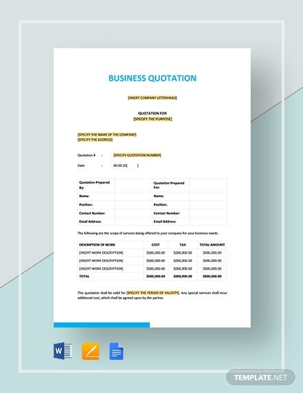 Business Quote 10 Examples Format Pdf Examples