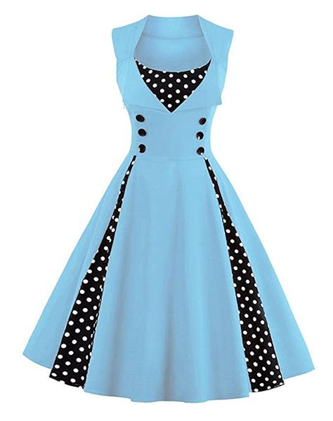 Killreal Womens Sleeveless Rockabilly Casual Vintage Party Cocktail