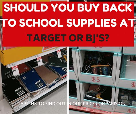Should You Buy School Supplies At Bjs Wholesale Club Target