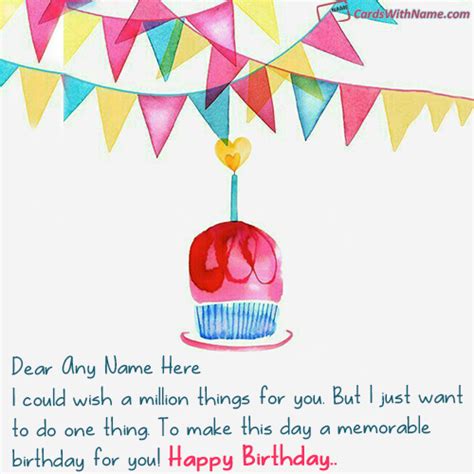 Our card maker truly offers unmatched simplicity any designer can appreciate. Online Birthday Wishes With Name Photo Maker - Name Birthday Cards | Birthday wishes with name ...