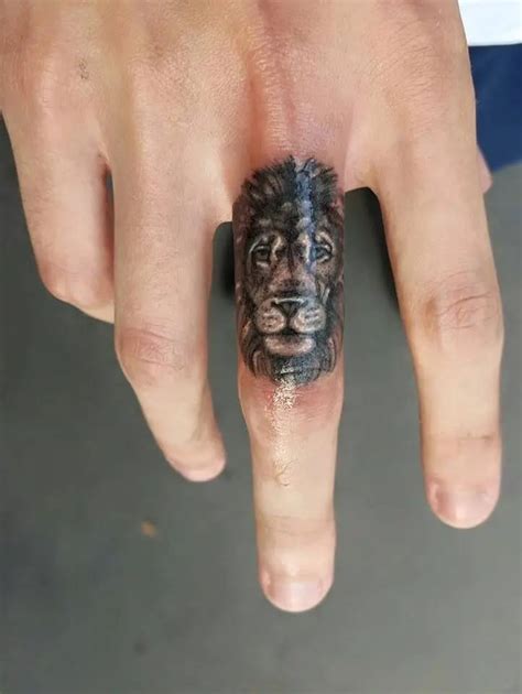 12 Best Lion Tattoo Designs For Fingers Petpress Finger Tattoos