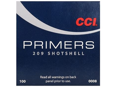 Cci Primer 209 Shotshell 1000pcs Shooters Delight