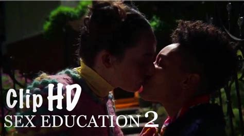 Sex Education 2x07 Ola And Lily More Than Friends Kiss Scene Youtube