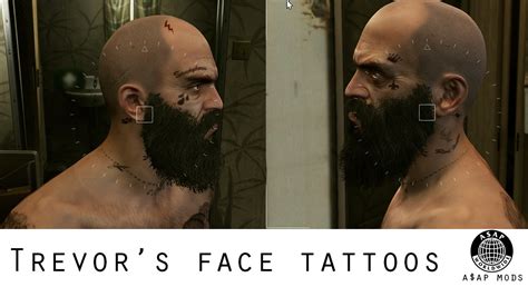 Hd Tattoos Facesleevebackfeet For Trevor Franklin And Michael Gta5