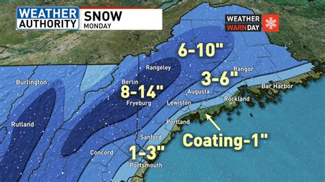 Timeline Heres When Mainers Can Expect Heavy Snow Strong Winds On Monday