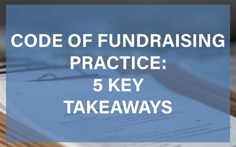 Code Of Fundraising Practice 5 Key Takeaways S3 Solutions