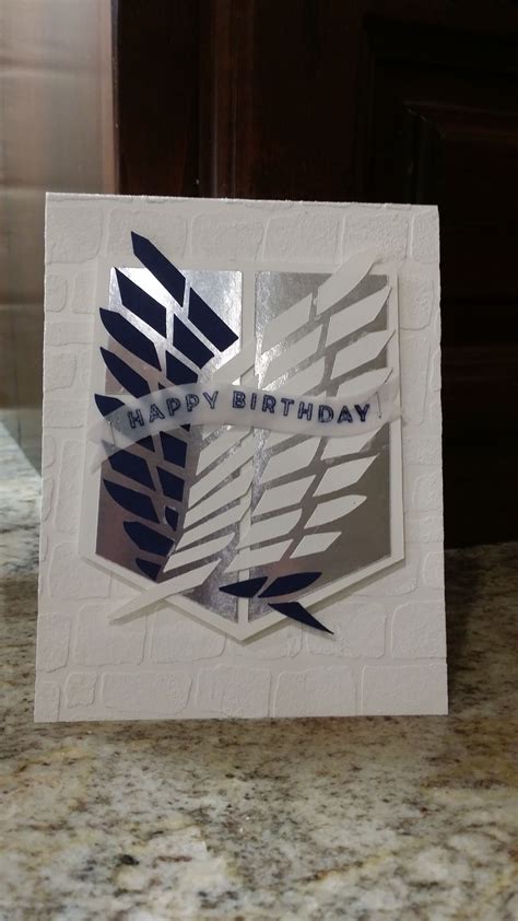 Attack on Titan Birthday Card | Bday cards, Birthday cards, Birthday