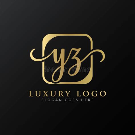 Yz Logo Design Vector Template Initial Luxury Letter Yz Vector Illustration Stock Vector