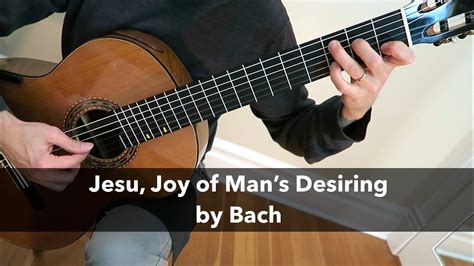 Jesu Joy Of Mans Desiring By Bach For Fingerstyle Guitar Sheet Music