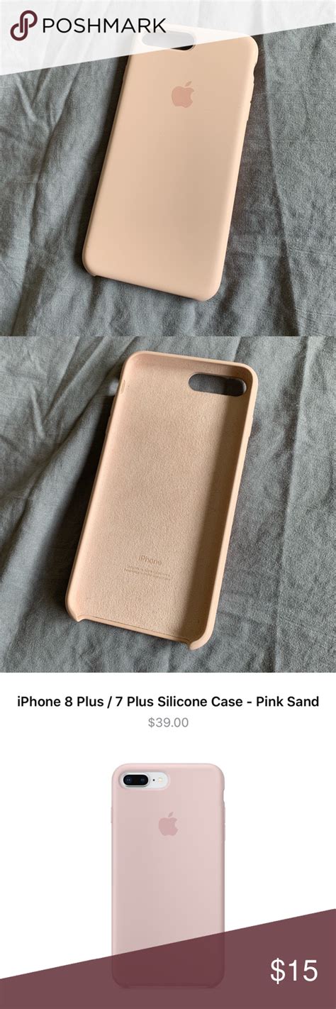 Iphone 78 Plus Silicone Case Pink Sand Iphone Pink Sand Iphone 7