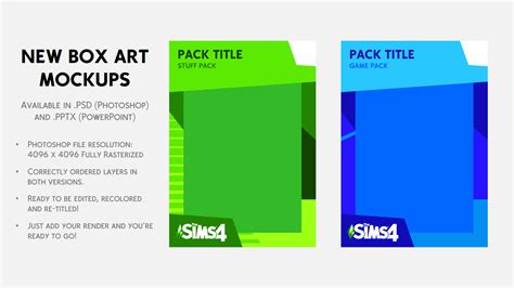 Sims 4 Pack Template
