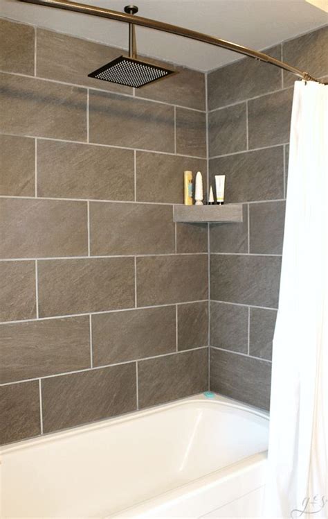 To learn how we installed tile on the bathroom floor, click here. How to Tile a Shower Surround | Simple bathroom, Shower ...