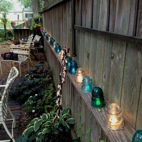 Old Glass Insulators Diy Outdoor Lighting Backyard Lighting Upcycle
