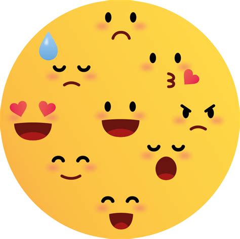 Emoji Faces Kids Vinyl Carpet Tenstickers