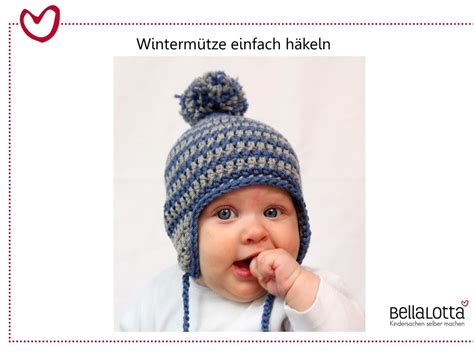 Gehäkelte kindermütze mit ohren ist aus warmen halbwollfäden geschaffen. Babymütze mit Ohrenschutz ganz einfach häkeln - für ...