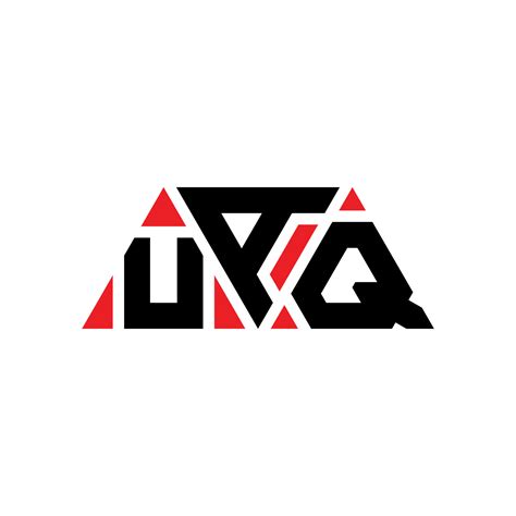 Uaq Triangle Letter Logo Design With Triangle Shape Uaq Triangle Logo