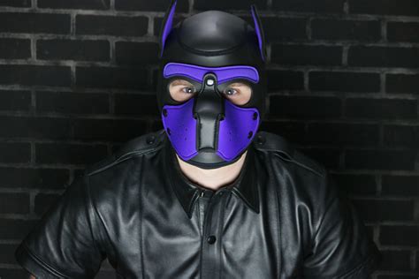 Mr S Leather Neoprene Puppy Hoods Barking Leather