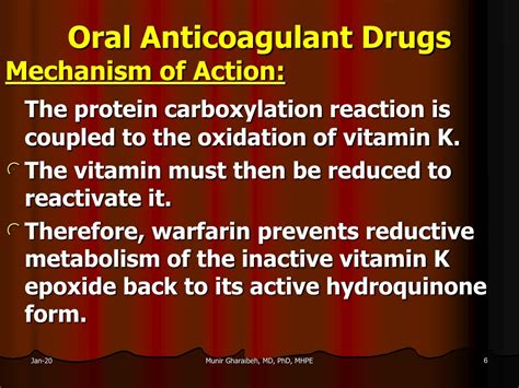 Ppt Oral Anticoagulant Drugs Powerpoint Presentation Free Download