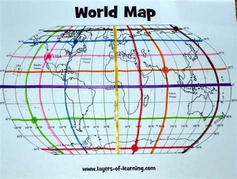 World Map Latitude And Longitude Worksheet With Answer Key Islero