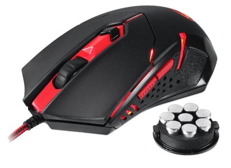 Redragon Rd M601 Centrophorus Black And Red Gaming Mouse Wootware