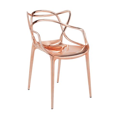 The famous masters, victoria ghost and maui and the new a.i and wood collection. Kartell Masters Chair in Copper