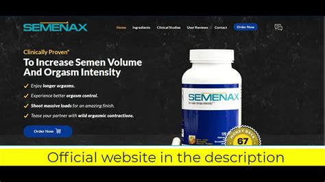 How Semenax Works To Increase Semen Volume And Orgasm Intensity YouTube