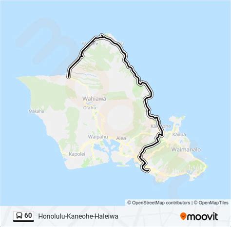 60 Route Schedules Stops And Maps Honolulu Ala Moana Center Updated