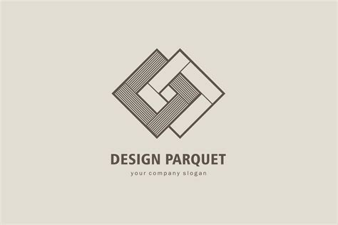 Parquet Logo Creative Illustrator Templates Creative Market