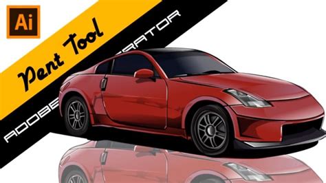 Tutorial Pen Tool Adobe Illustrator Car Realistic Vector Art 3d Design