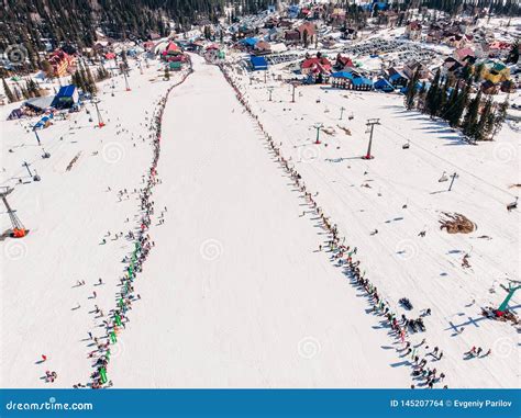 Sheregesh Kemerovo Region Russia April 13 2019 Grelka Fest Ski