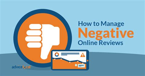How to Manage Negative Online Reviews | Advice Local